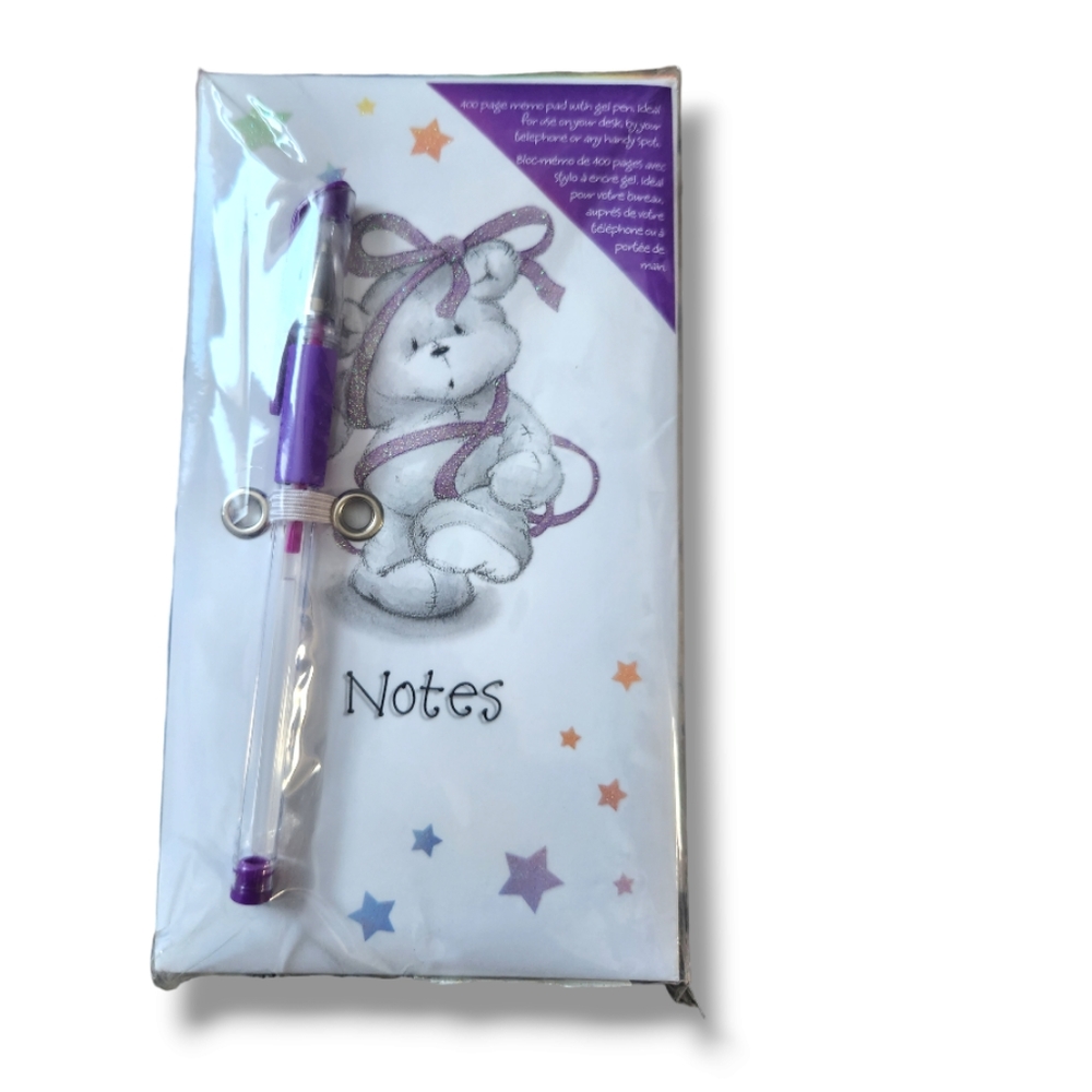 400 Page Notepad with Gel Pen